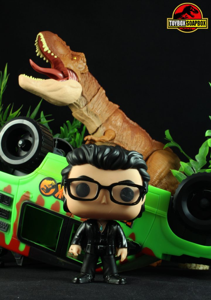 funko pop ian malcolm jurassic park explorer t-rex