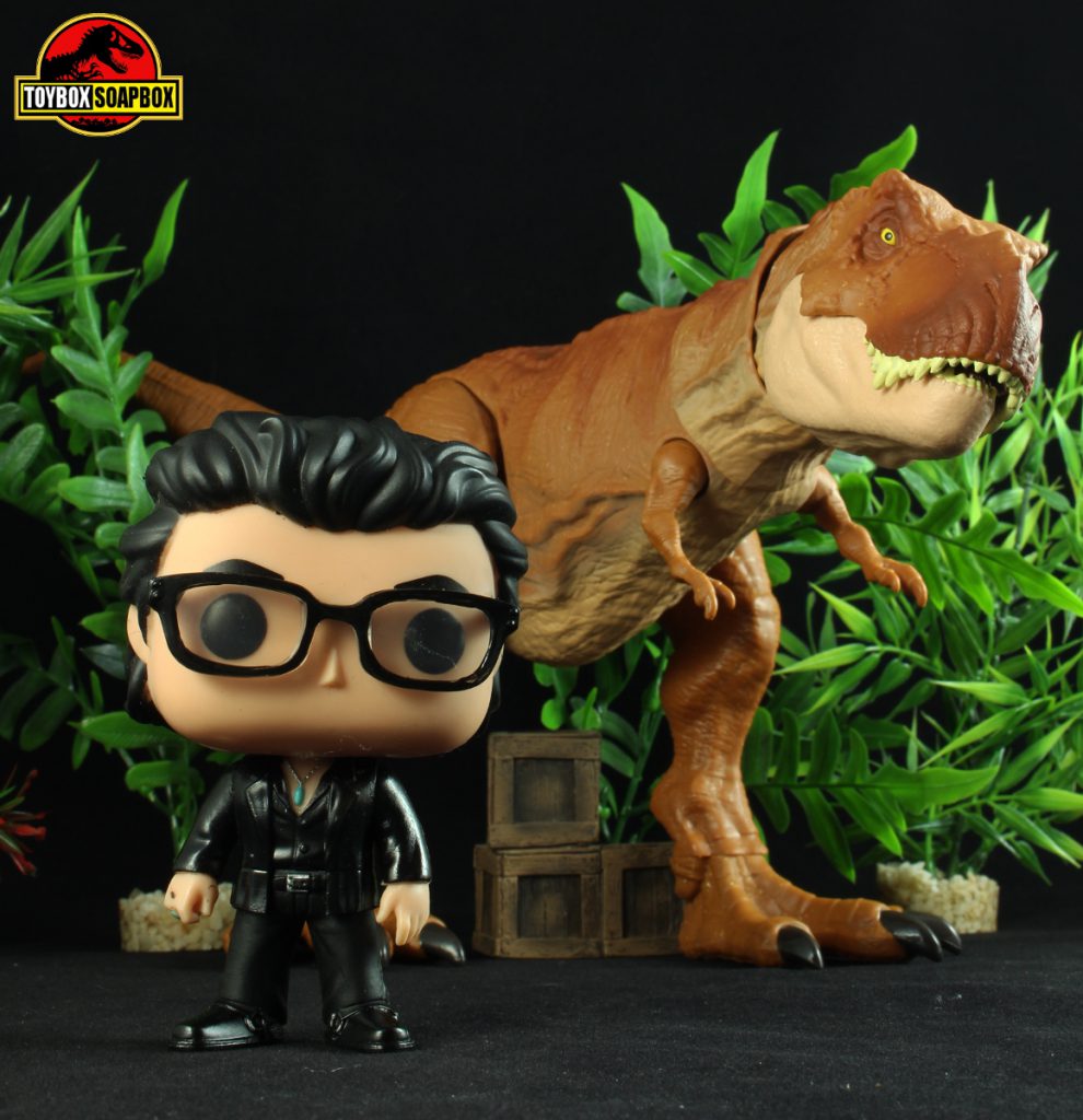 ian malcolm jurassic park tyrannosaurus rex funko pop