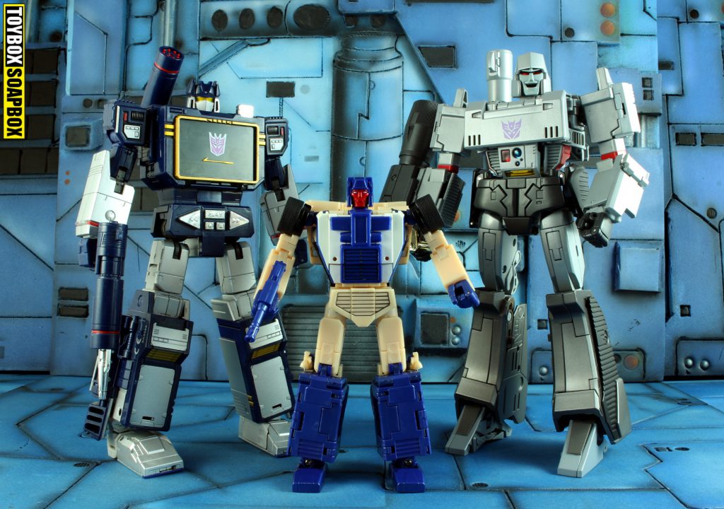 xtransbots crackup with masterpiece megatron and soundwave