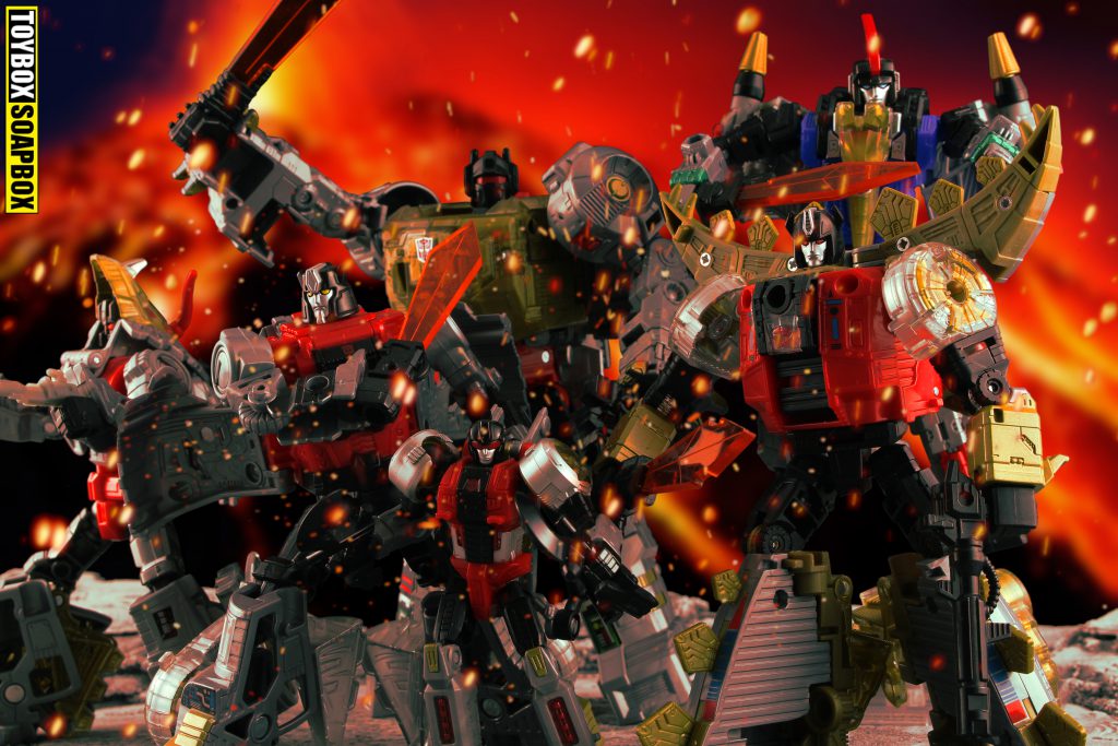Transformers power of the primes dinobots swords